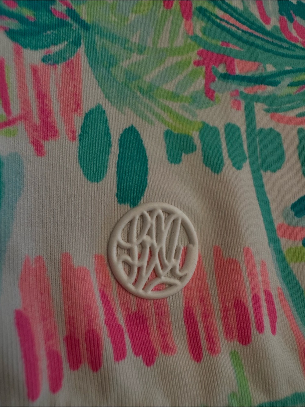 Lilly Pulitzer Meryl Avida Luxletic Tank Top Womens M Blue Tennis Perfect Match - Picture 7 of 16